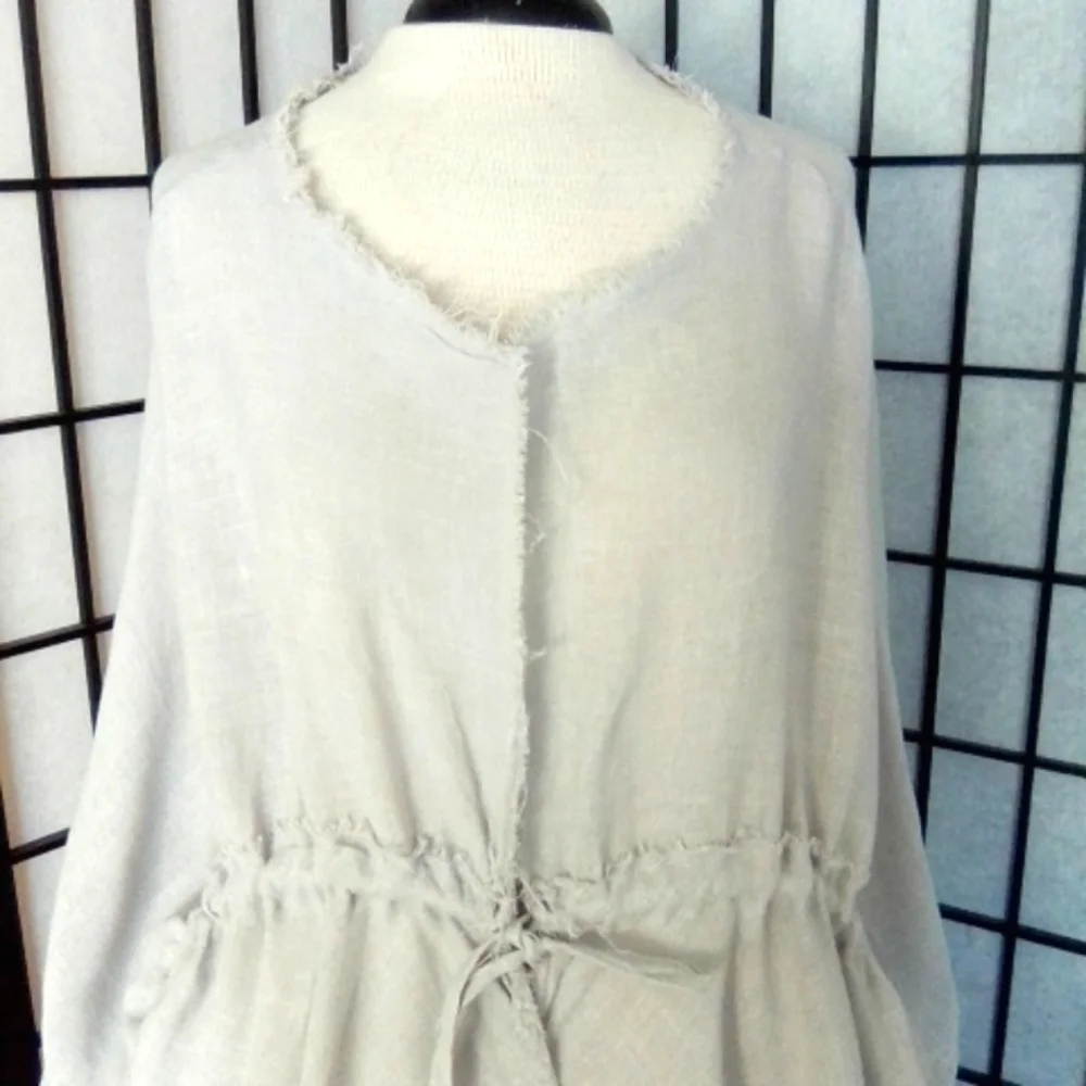 Funky linen dress. size It48. Made in Italy. - Picture 3 of 6